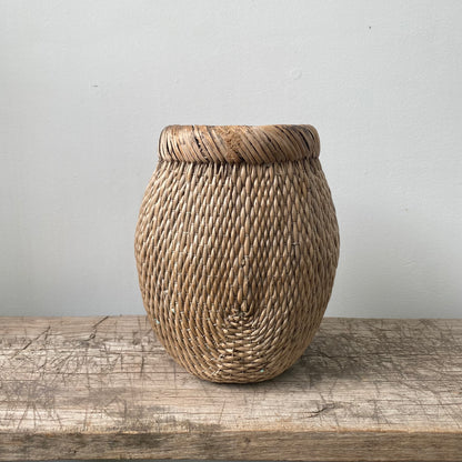 Vintage Chinese Willow Basket | 20th Century