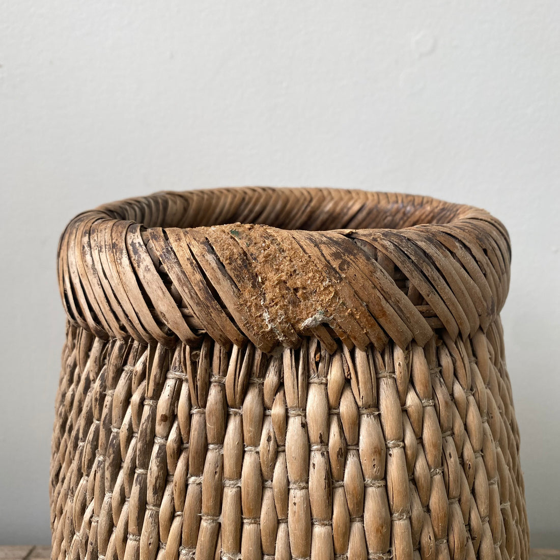 Vintage Chinese Willow Basket | 20th Century