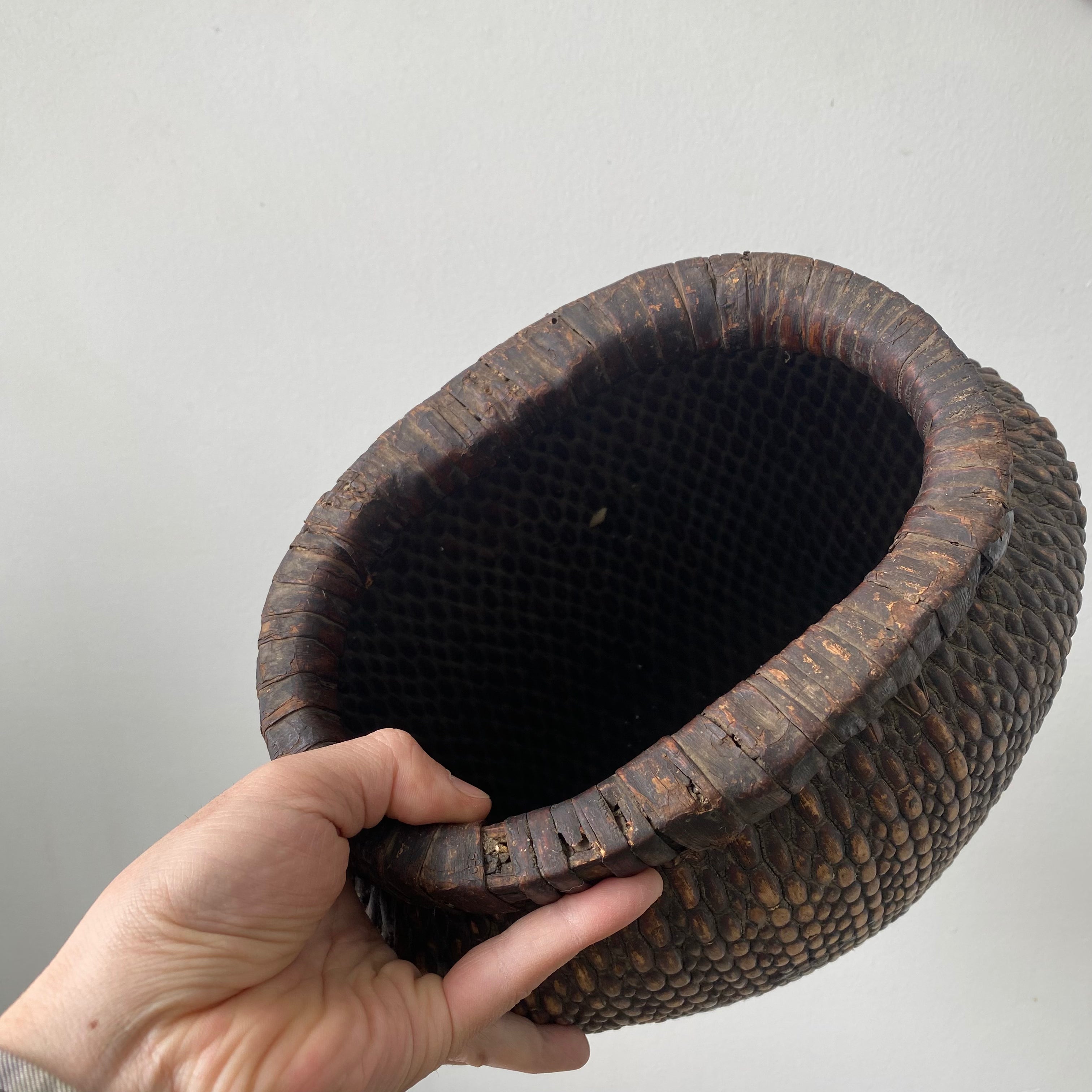 Antique Chinese Wicker Basket