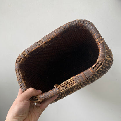 Antique Chinese Wicker Basket