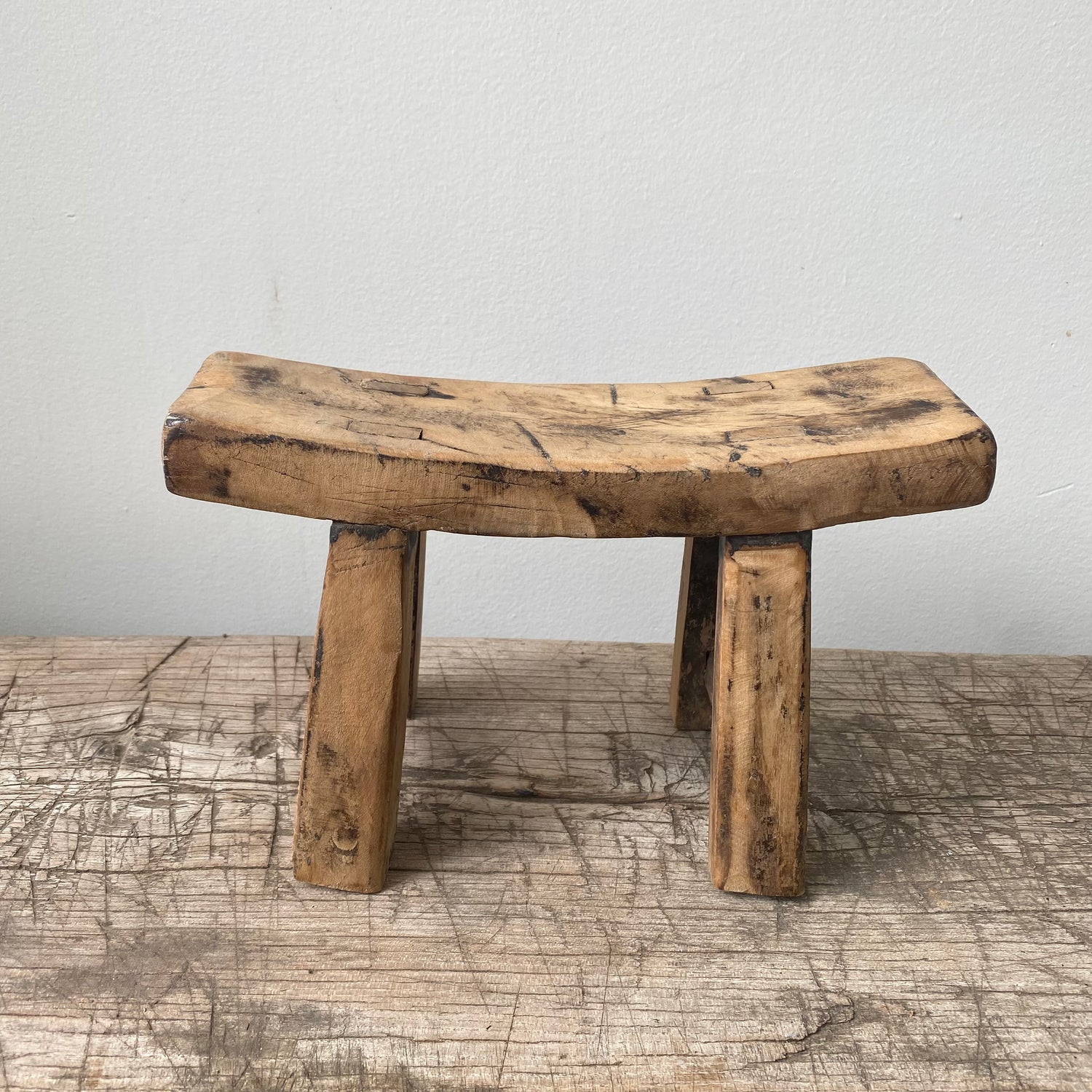 Antique Chinese Wooden Stool | 19th-20th Century