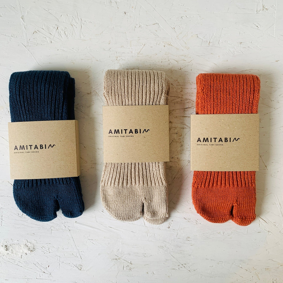 AMITABI Low gauge ribbed tabi socks - Taiko Co.Ltd - MIKAFleurHardgoods