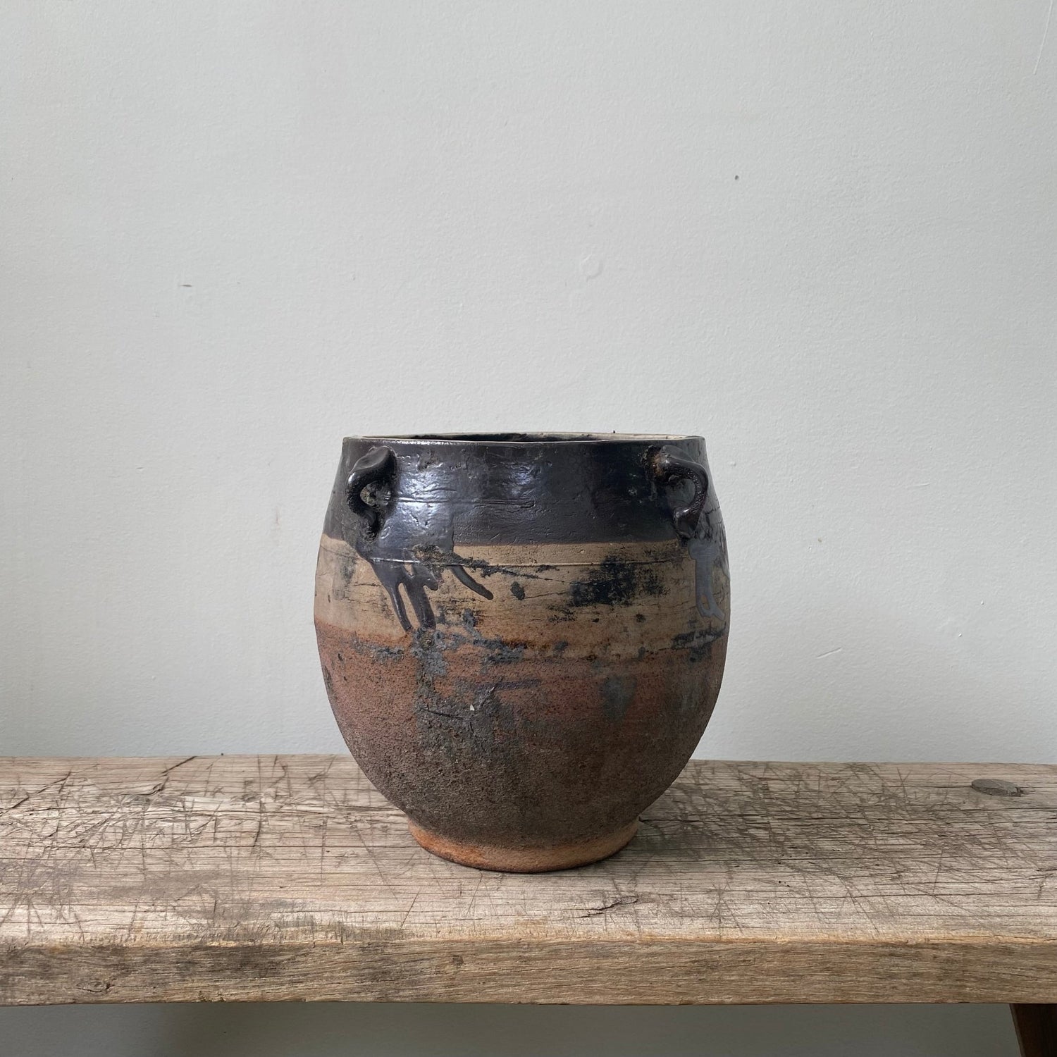 Antique East Asian Storage Jar - MIKAFleurAntique