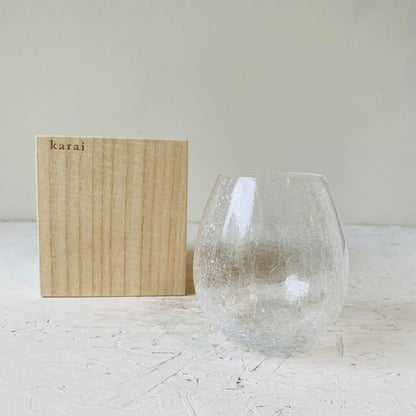 Hirota Glass - Karai Glass tumbler &quot;Crackle&quot; - MIKAFleurhome goods